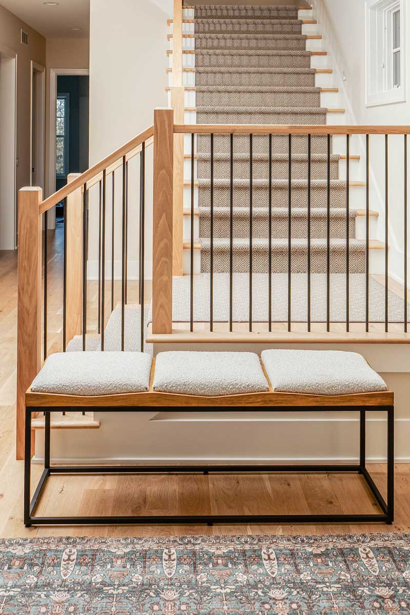 Carpet on stairs in prior lake home