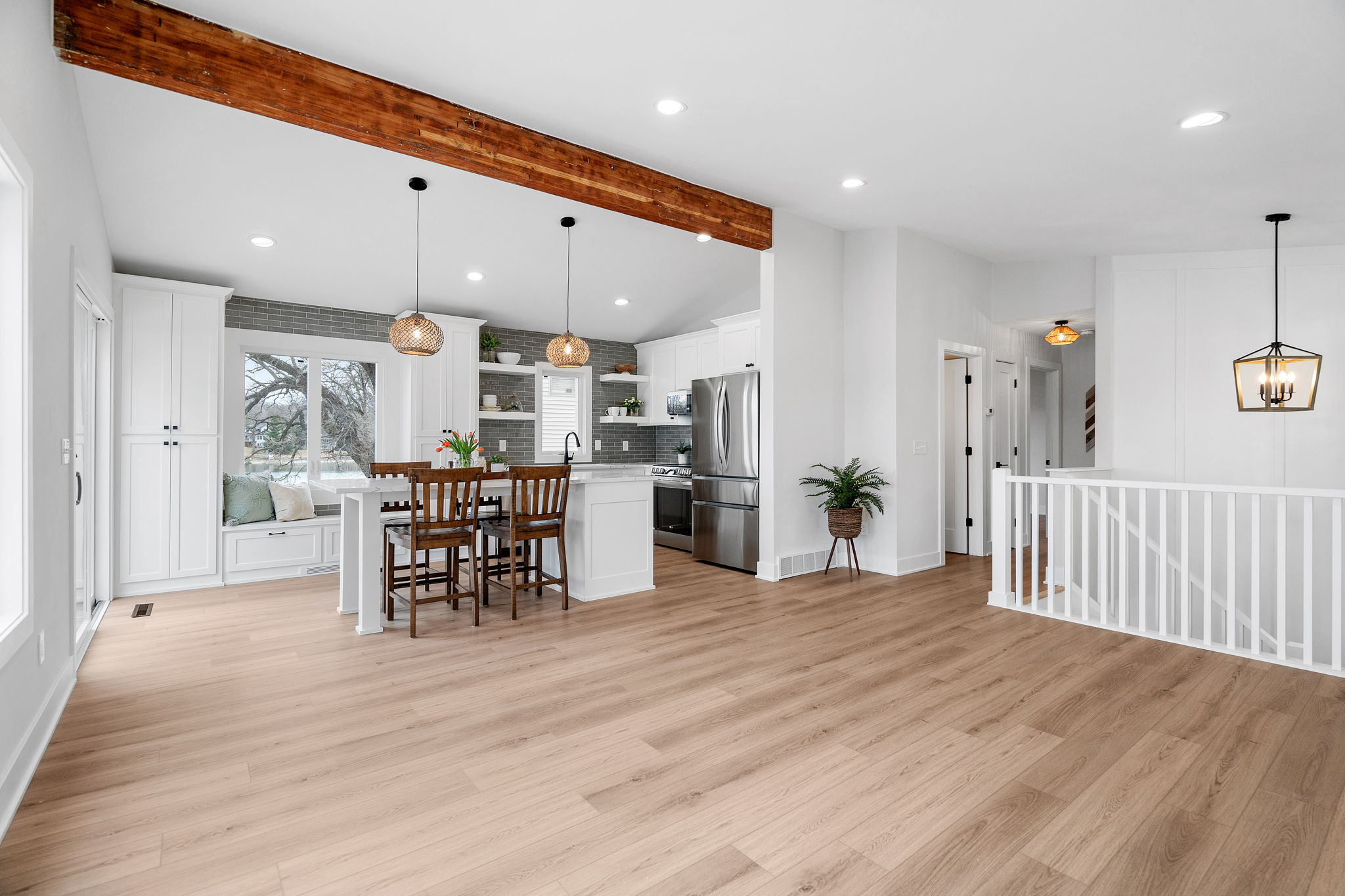 Luxury Vinyl Plank flooring in kitchen